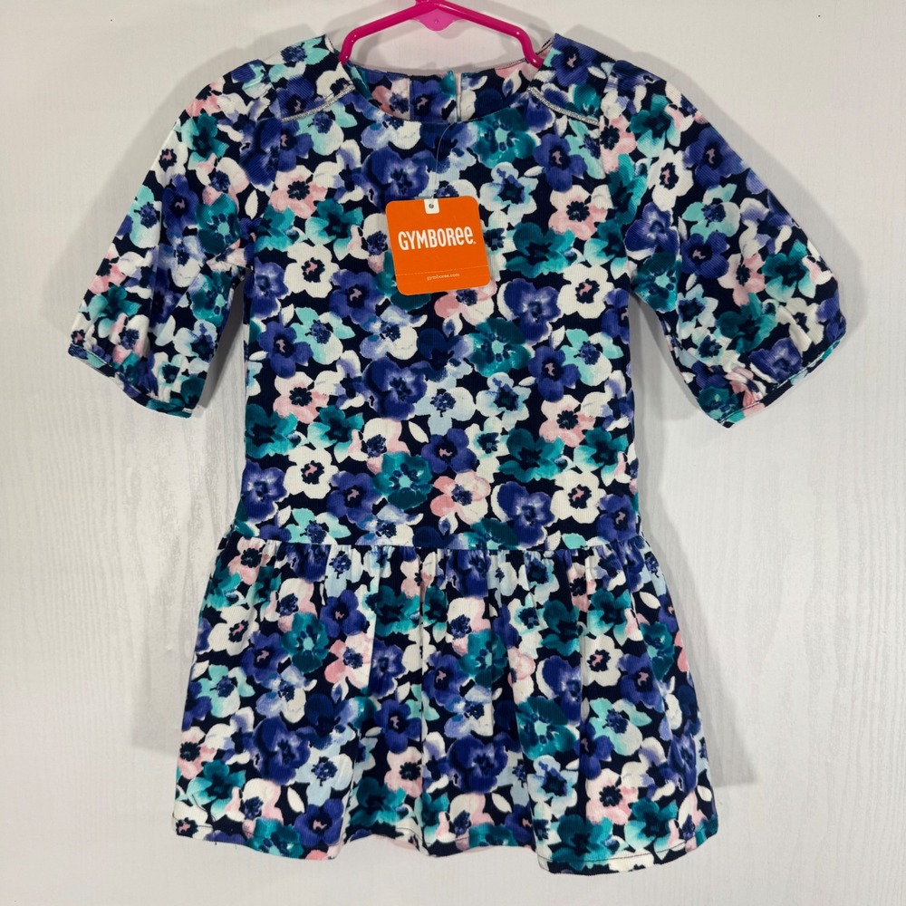 Gymboree Baby Girl Floral Print Dress‎ Corduroy w/ Bloomer 18-24 Months NWT